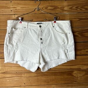 Casual White Denim Jean Shorts for Women